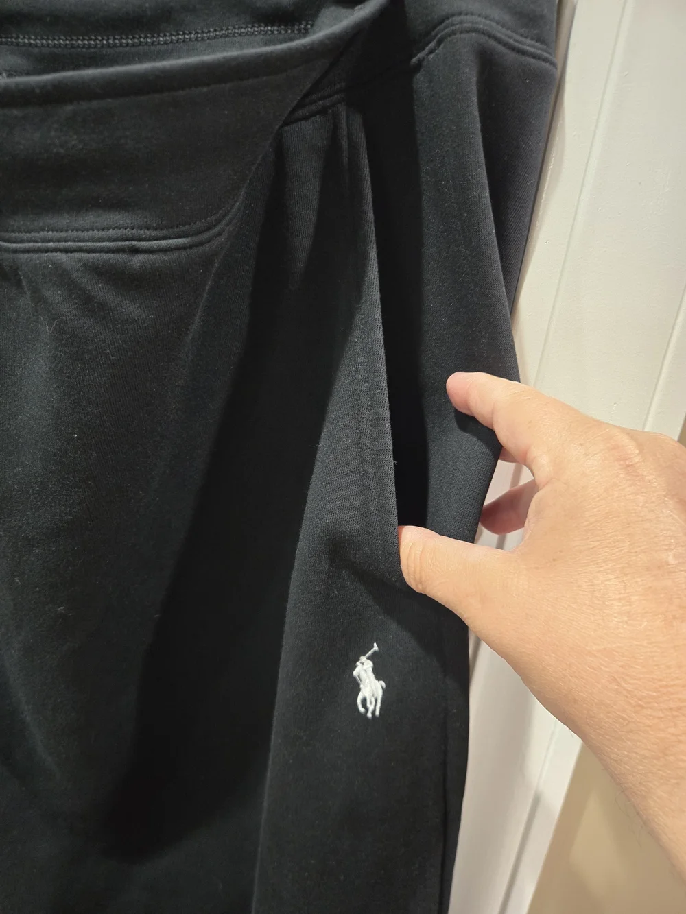 New Without Tags Polo by Ralph Lauren Black Jogger Sweatpants with Polo Pony